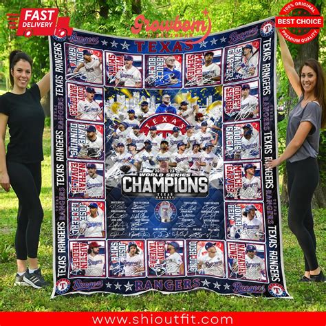 Texas Rangers 2023 World Series Champions Blanket Quilt - Shioutfit