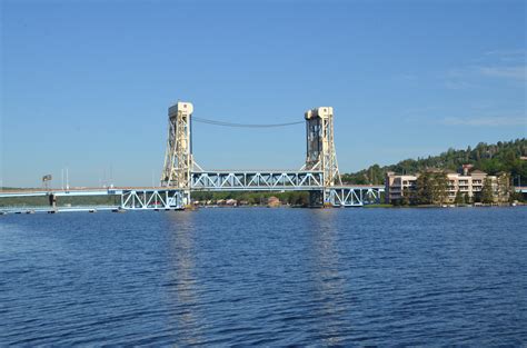 Michigan Landmarks: Portage Lake Lift Bridge - Travel the Mitten