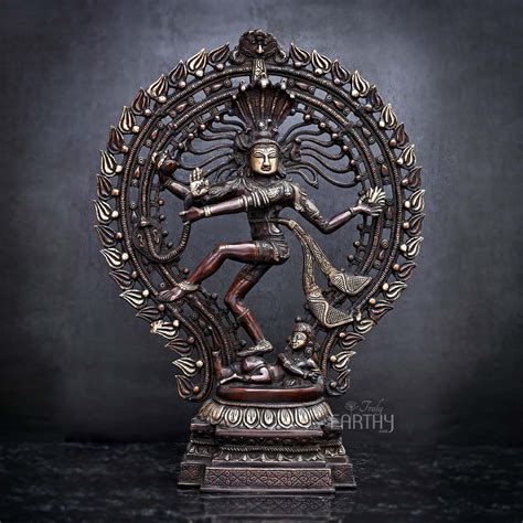 Brass Natraj Statue - Antique Finish – Truly Earthy