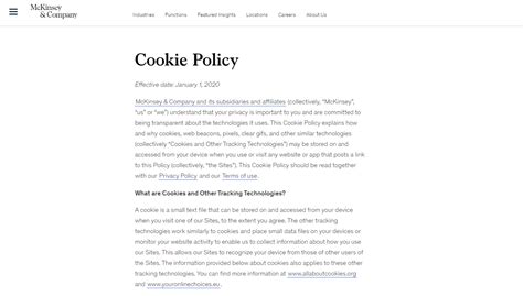 Cookie Policy Template Free