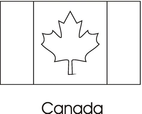 canada flag coloring page - Clip Art Library