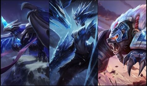 Blackfrost Anivia, Ice Drake Shyvana and Runeguard Volibear