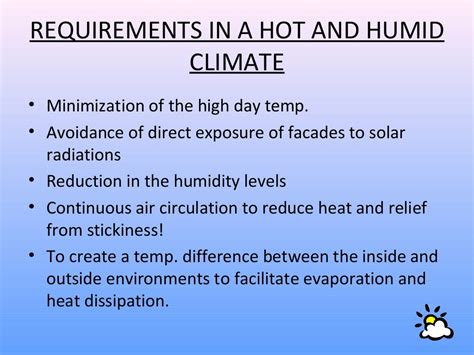 Architecture in Hot and humid climate