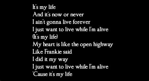 Bon Jovi - Its my life - lyrics - YouTube