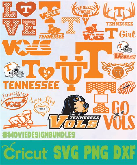 Tennessee Vols NCAA SVG, PNG, DXF - Movie Design Bundles