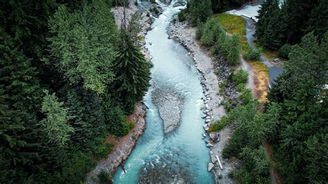 Birds Eye View of River Streams · Free Stock Photo