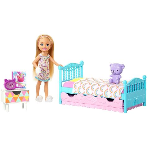 Barbie Club Chelsea Bedtime Doll and Bedroom Playset - Walmart.com