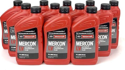 Motorcraft MERCON LV Automatic Transmission Fluid (ATF) **12 Quart Case** : Amazon.ca: Automotive