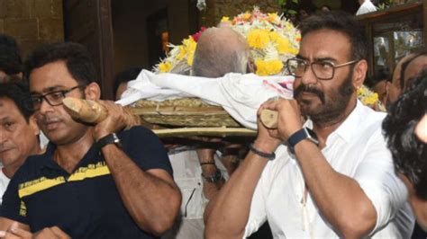 RIP Veeru Devgan! Last rites of Ajay Devgn's father held at Vile Parle ...