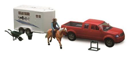 TRUCK AND HORSE TRAILER PLAY SETS | Trailer accessories, Horse trailer, Rodeo toys