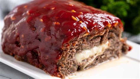 Mozzarella Stuffed Meatloaf