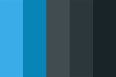 Dark Blue Theme Color Palette