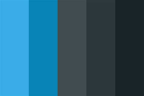 Dark Blue Theme Color Palette