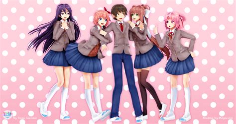 DDLC Wallpaper1 by MagicalPouchOfMagic on DeviantArt