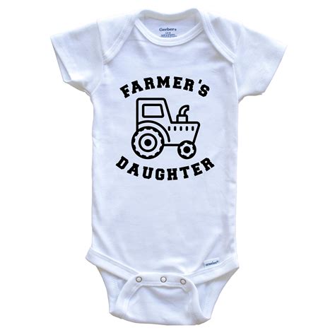 Really Awesome Shirts - Farmer's Daughter Onesie - Funny Farming Baby ...