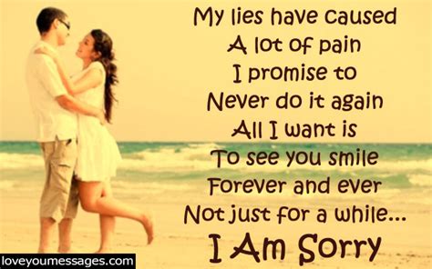 apology messages to a lover - I am sorry messages - Love You Messages