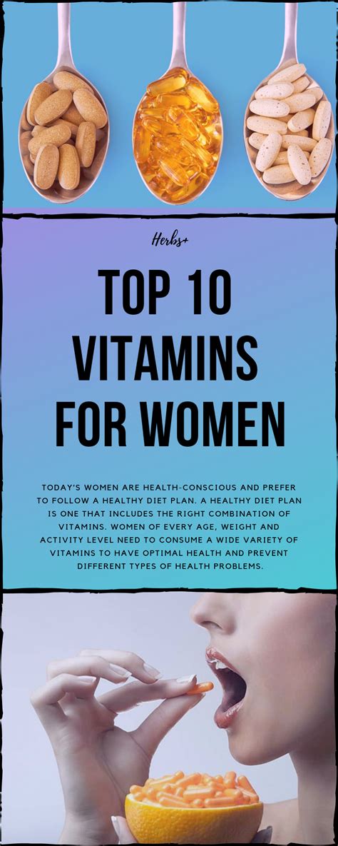 Top 10 Vitamins For Women in 2020 | Healthy diet plans, Vitamins for women, Diet and nutrition