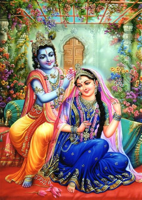 Purva-raga and the first meeting of Radha Krishna in Sanket - Vedic Library by ISVARA.org