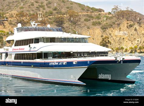 Catalina Express Ferry "Catalina Jet" Departs Avalon For Long Beach ...