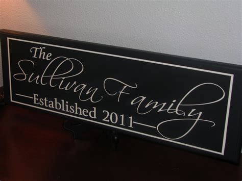 Personalized Family name signs Custom Wooden signs last name