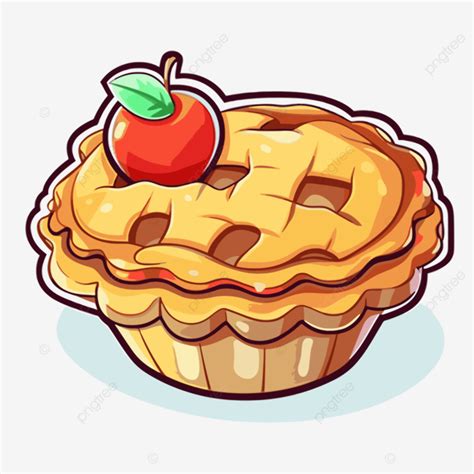 Apple Pie Cartoon With A Slice Of Apple Topper With Apple Pie Logo Clipart Vector, Apple Clipart ...