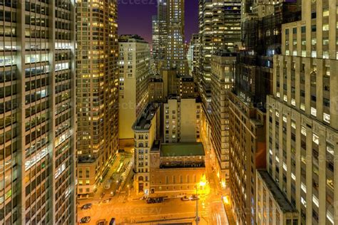 Downtown Manhattan at Night 15987610 Stock Photo at Vecteezy