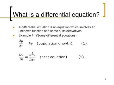 PPT - A Brief Introduction to Differential Equations PowerPoint ...