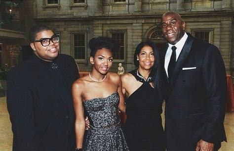 Magic Johnson & family Celebrity Families, Celebrity Kids, Magic ...