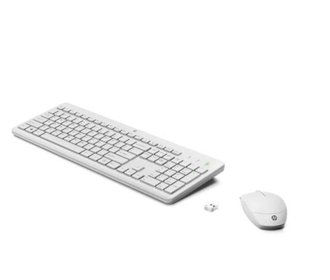 HP 230 Wireless White Keyboard and Mouse Combo – SAFAD