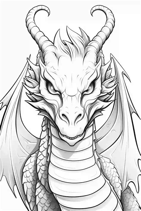 Dragon coloring page – Artofit