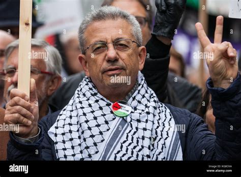 London, UK. 4th November, 2017. Dr Mustafa Barghouti, Palestinian politician and General ...