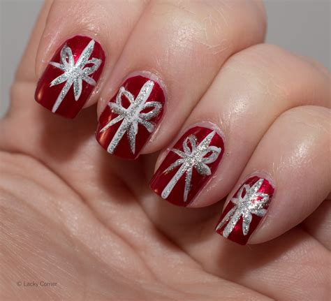 Lacky Corner: 12 Days Of Christmas Nail Art Challenge - Presents / Bows