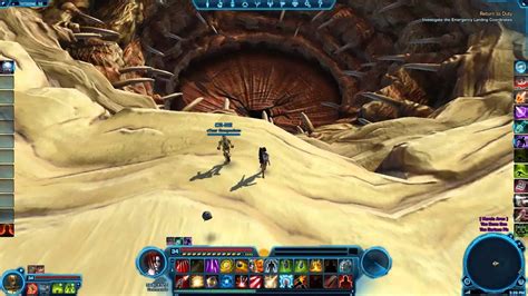 Jumping Into The Sarlacc Pit On Tatooine In Star Wars The Old Republic - swtor - YouTube