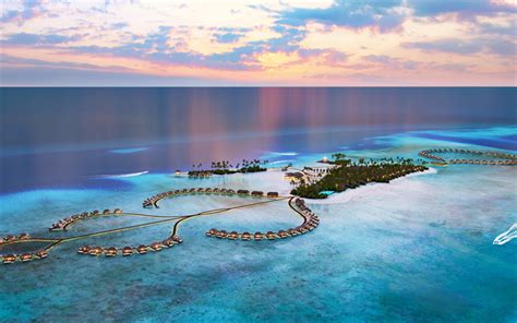 Download wallpapers Maldives, ocean, tropical islands, luxury hotel ...