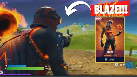 FORTNITE BLAZE SKIN - YouTube