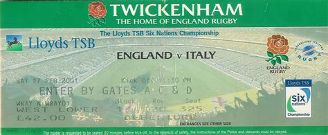 England rugby tickets - 6 Nations and Autumn Internationals