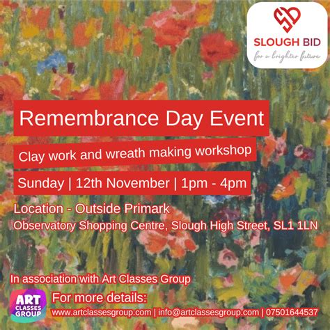 Remembrance Day 2023 - Art Classes for Adults and Kids, Slough | Art ...