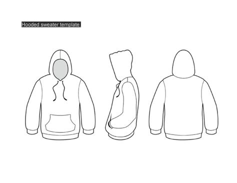 Blank Brown Hoodie Template