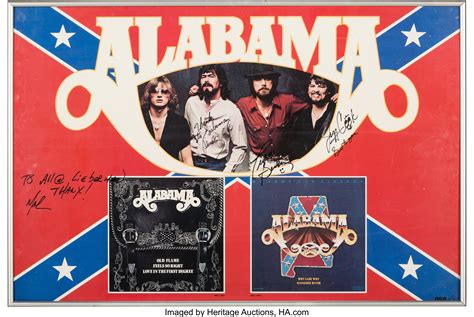 Alabama Poster Signed by Four Members of the Band. ... Music | Lot ...