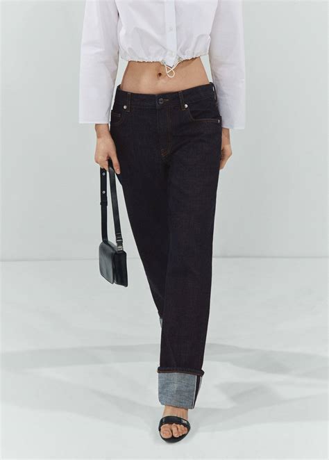 Straight selvedge jeans - Women | Mango USA