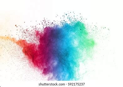 Abstract Art Powder Paint On White Stock Photo 592175237 | Shutterstock