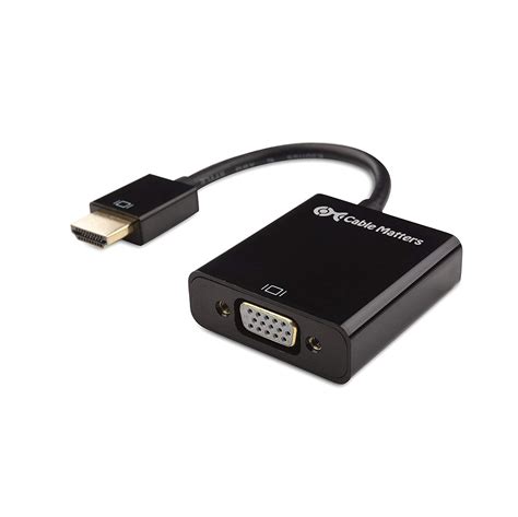 Cable Matters HDMI to VGA Adapter (HDMI to VGA Converter) in Black: Accessories: Amazon.com.au