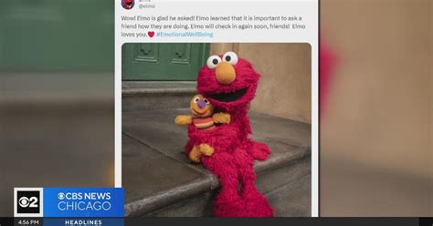 X users open up their emotions to Elmo from Sesame Street - CBS Chicago