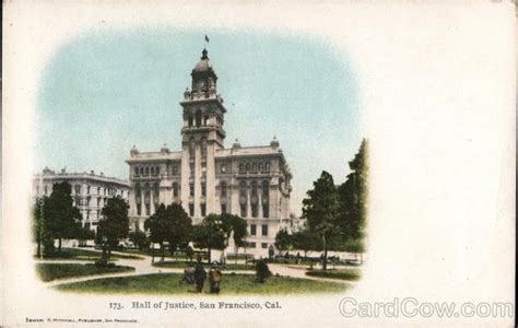 Hall of Justice San Francisco, CA Postcard