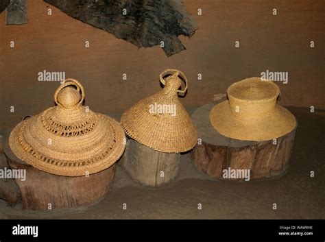 Traditional hats, Basotho Cultural Village, Free State, South Africa Stock Photo - Alamy