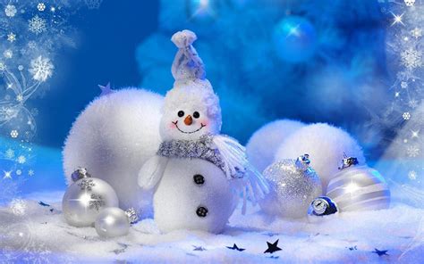 Snowman Christmas Decoration Wallpaper HD | Christmas wallpaper hd ...