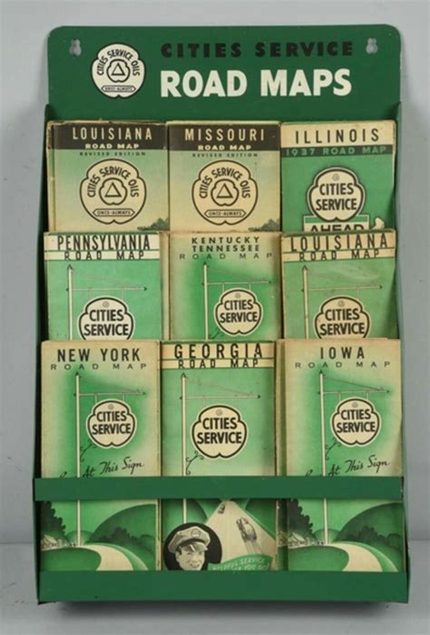 Original Cities Service Road Maps | Old gas stations, Vintage road trip, Vintage oil cans