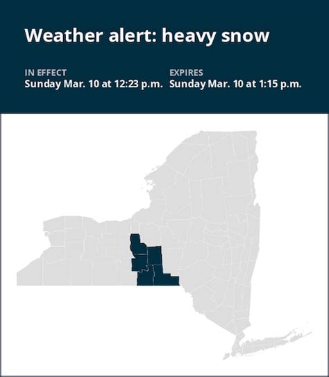 Weather alert issued for heavy snow in New York Sunday afternoon ...