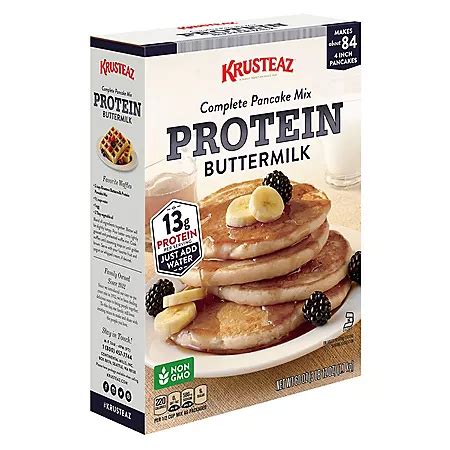 Krusteaz Protein Pancakes Mix (60 oz.) - Sam's Club