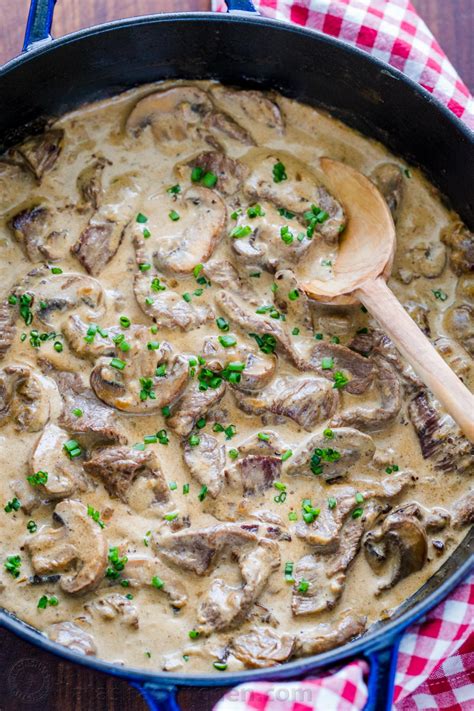 Classic Beef Stroganoff with tender strips of beef and mushrooms in an creamy Stroganoff sauce ...